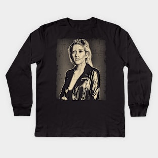 vintage ellie goulding #14 Kids Long Sleeve T-Shirt